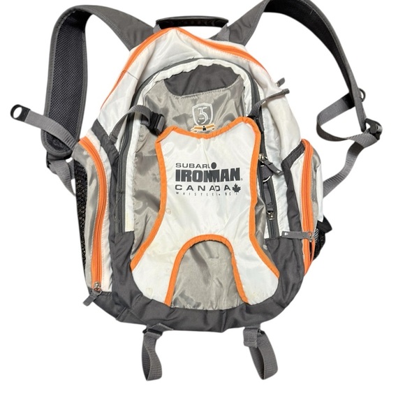 Ironman 35 year anniversary GUC Gray and Orange Technical Backpack - Picture 1 of 16